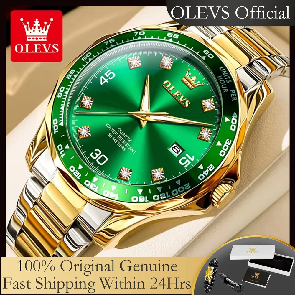 

OLEVS 9988, мужские часы, лучший бренд, оригинальные кварцевые часы для мужчин, алмазная шкала, автоматические часы с датой, мужские наручные часы, роскошные часы