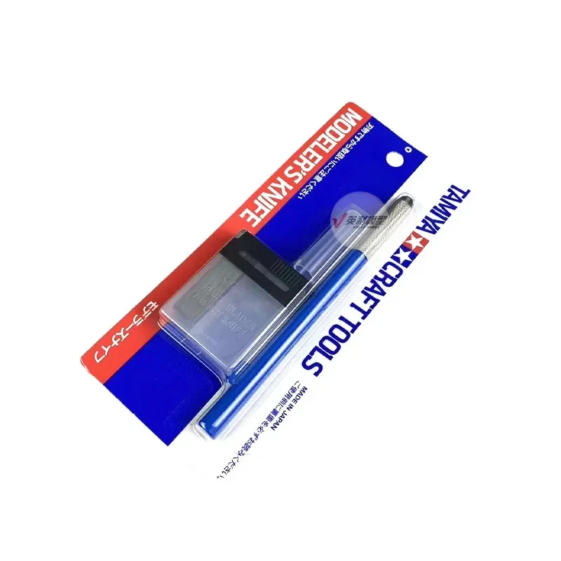 Tamiya 69943 Modeler's Knife Blue w/Replace Blade 25pcs 74075 for Assembly Model Craft Tools Hobby DIY Cutter