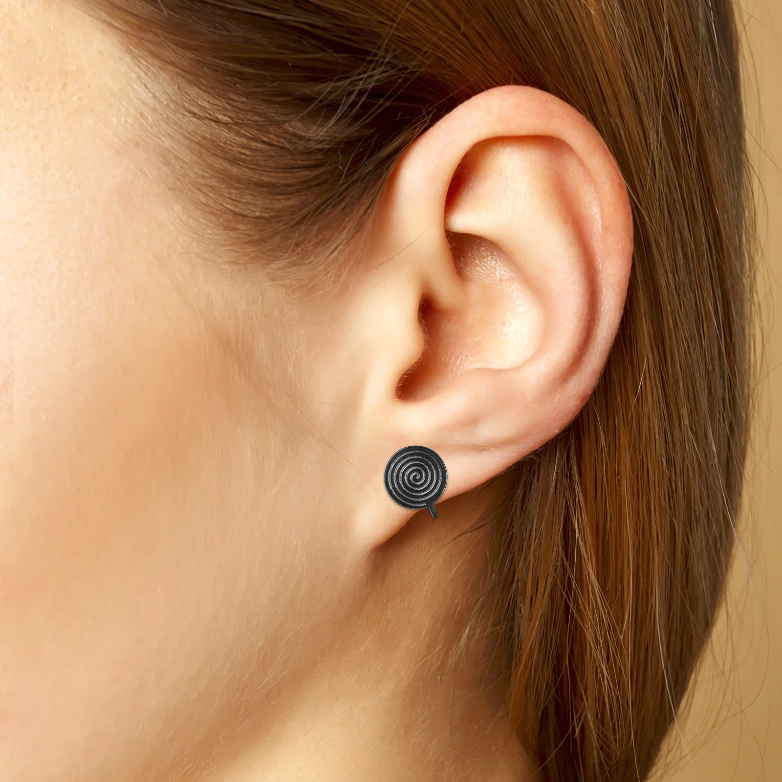 

3 Pairs Lightweight Stainless Steel Pressure Ear Clips No Piercing Earrings Circular Statement Fashion Jewelry