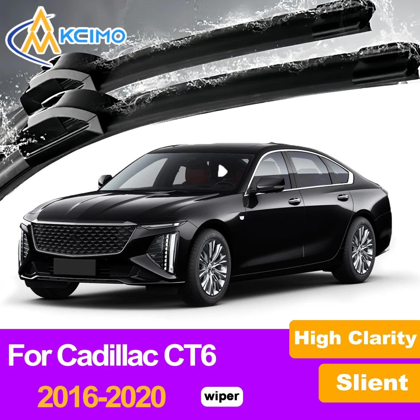 

2Pcs Front Windshield Wiper Blades For Cadillac CT6 2016-2020 Windscreen Window Car Accessories
