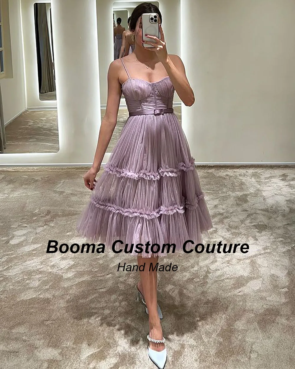 Booma-Robe de Rhcourte en tulle froncé pour femme, robes de Rhélégantes, chérie, occasion spéciale, tout ce qui est pour les zones d'Arabie saoudite