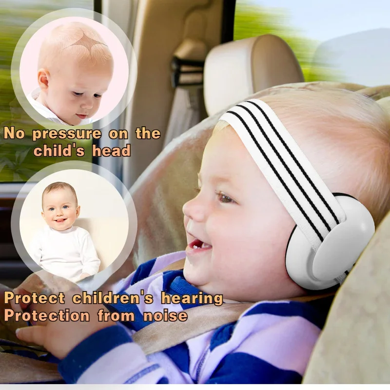 Baby Earmuff Mini-headset Adjustable Noise-proof Ear Protection Kids\' Outdoor Sleep and Airplane Anti-noise Earmuffs