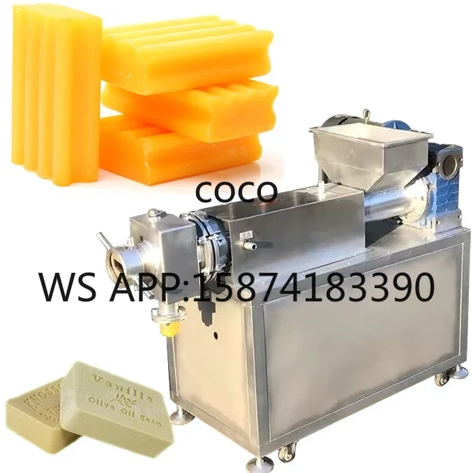 Chemical Soap Making Machinery, Small Bar Soap Mixing Press Stamping Cutting Machine