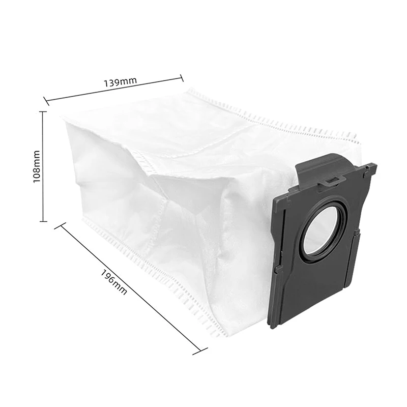 2Pcs Dust Bags Fit For Dreame X40 Pro Ultra Robot Vacuum Replacement Parts Dust Bag Accessories Vacuum Cleaner Garbage Bags
