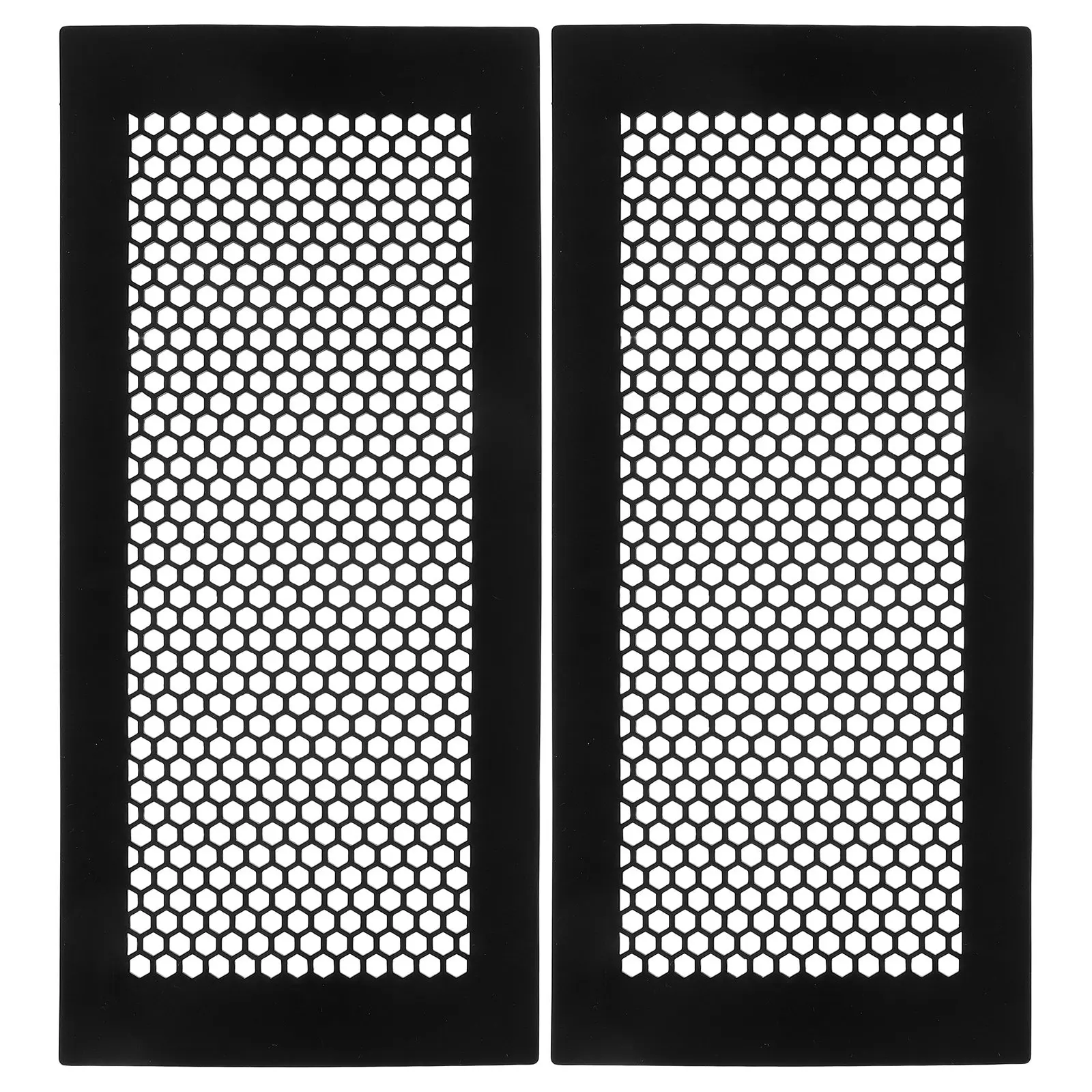 2 unidades de cubierta de ventilación de suelo de silicona, montaje empotrado, malla de nido de abeja, deflector de aire para calefacción y refrigeración, 4x10, para el hogar y caravanas