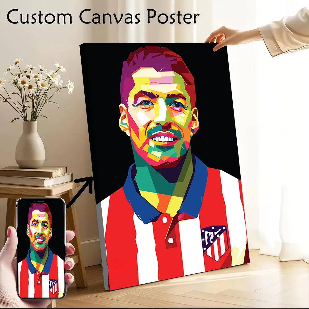 Póster de Luis Suarez, pintura en lienzo impresa personalizable para imágenes, arte de pared, decoraciones para sala de estar, decoración moderna para el hogar