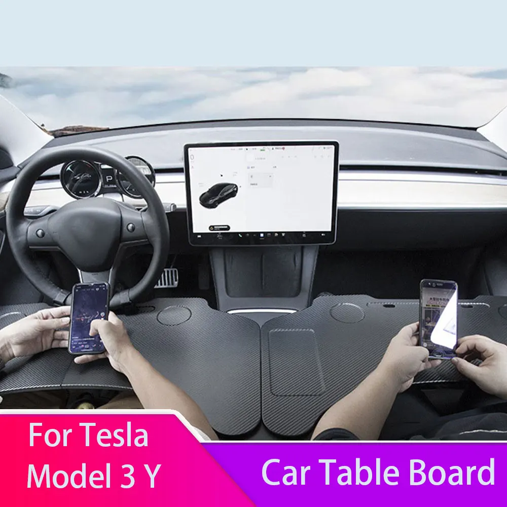 

Steering Wheel Table Board Laptop For Tesla Model 3 Y Notebook Desk Mount Stand Universal Eating Drinking Tray Holder