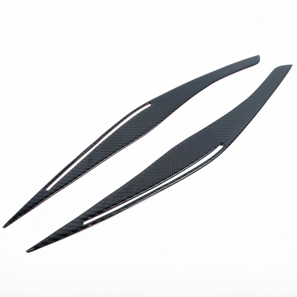 Parts Hot Sale New Useful Headlight Eyelid Cover No drilling required Ultra-light 1 pair Decal Replacement Eyebrow