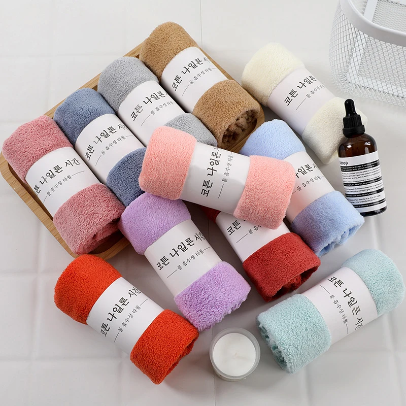 Face Towel Thickened Microfiber Absorbent High-density Towel Quick Drying Cleaning Face Soft Absorbent Towel