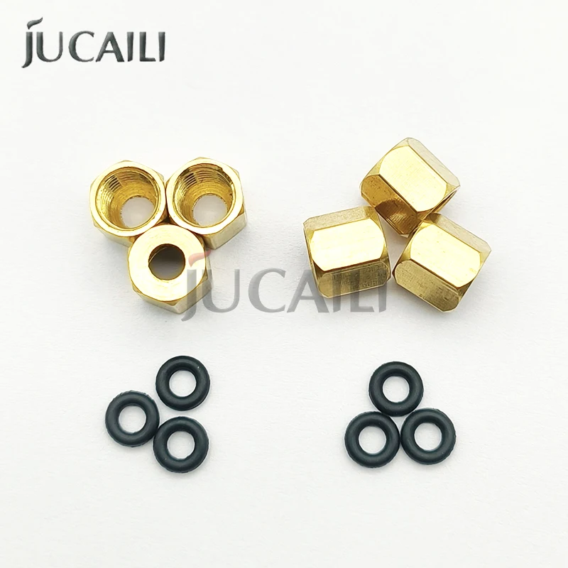 Guter Preis 10 Stück Stecker Messing Rohrverschraubung Kupferschlauch Sechskantkupplung Koppler schnelle Stecker Innengewinde verbinden Tintendämpfer