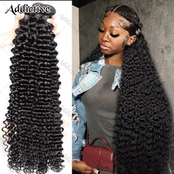 Deep Wave Bundles 1 3 4 Bundles Virgin Deep Curly Human Hair Extensions Bundles Natural Hair Water Wave 26 28 30 Inch For Women