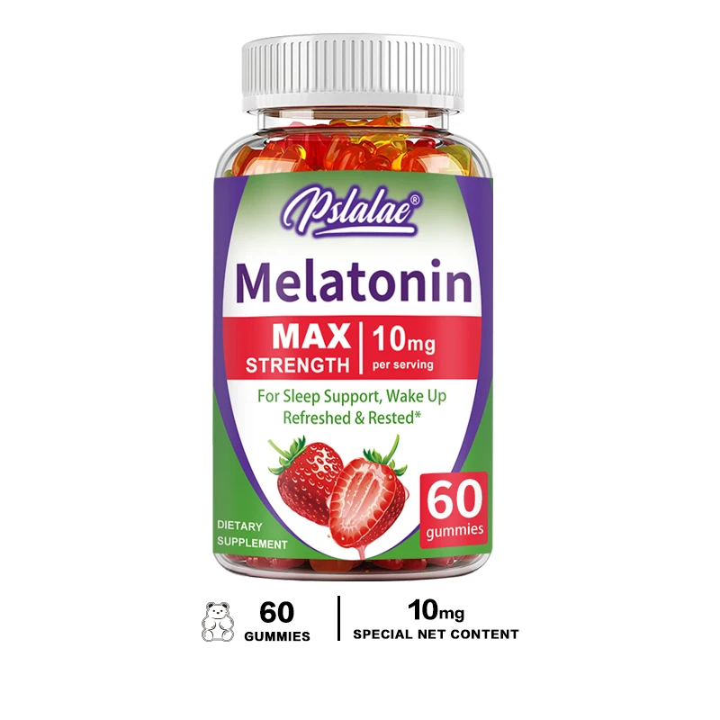 Melatonin Gummies 10 Mg - Fall Asleep Naturally, Fight Insomnia, Support Immunity, and Improve Rest Quality