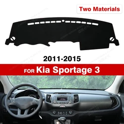 Kia Sportage 3 2011 2012 2013 2014 2015 자동차 대시 보드 커버 대시 매트 Sun Shade Anti-UV 카펫 자동차 액세서리