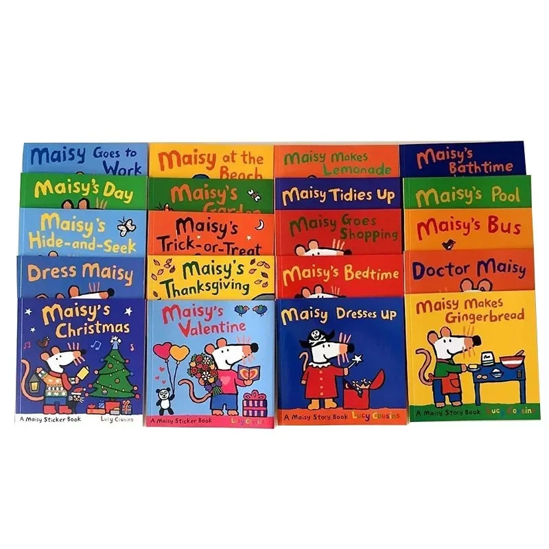 Maisy Mouse-juego de libros de cuentos para niños, libro de cuentos en inglés, libro de entrenamiento IQ EQ, regalo de Educación Temprana, 20 libros