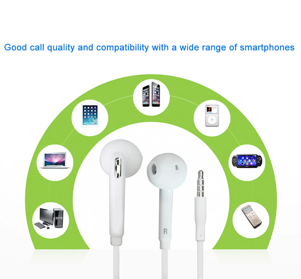 Écouteurs de sport mains libres avec microphone intégré, écouteurs de musique Jack, Samsung Galaxy Dock, S7, S8, 3.5mm, 50 pièces
