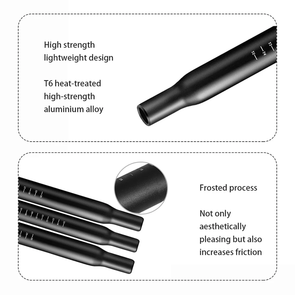 Fahrradzubehör Rennrad Mountainbike Sattelstütze Durchmesser 25,4/27,2/28,6/30,4/30,8/31,6mm Aluminiumlegierung 350mm Bi – Detail 4