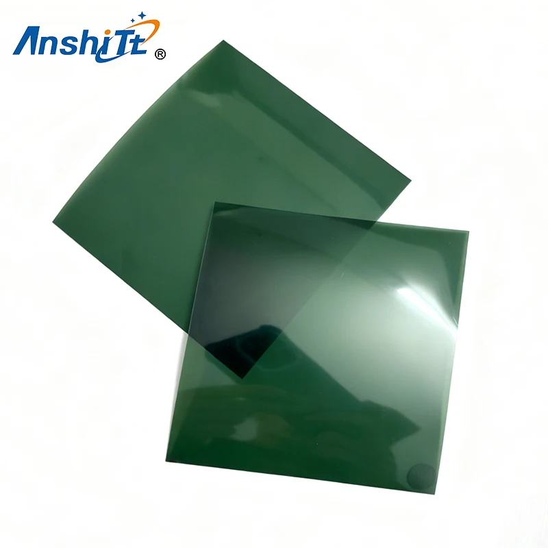

2Pack 10*10cm Green Polarizer 90 Degree With Adhesive Color Polarized Film Used for High End LCD Screen G-SHOCK LCD Watch