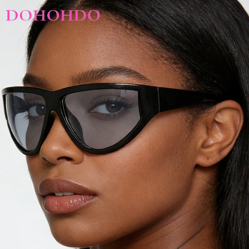 

Trendy Big Frame Punk Women's Sunglasses New Brand Designer Hip Hop Men Sunglass Outdoor Sports Windproof Goggles Ladies UV400
