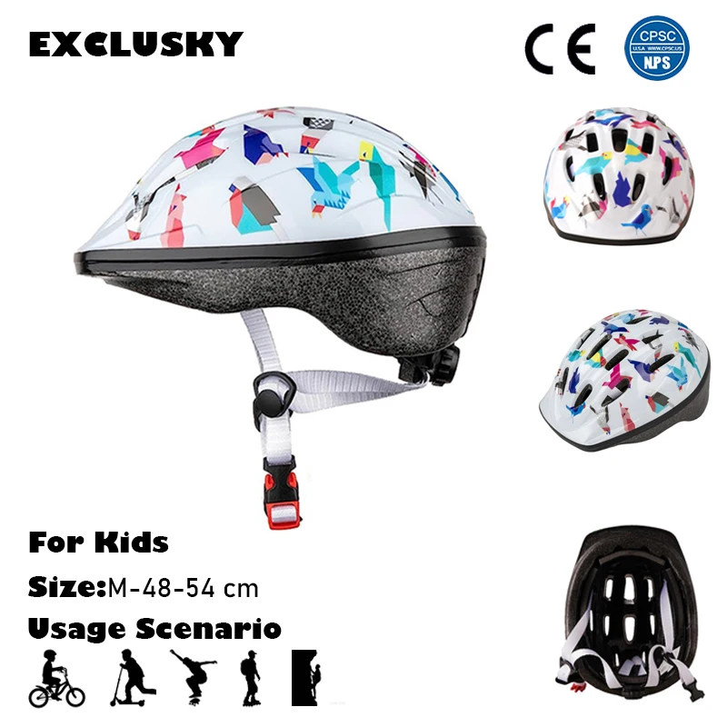 EXCLUSKY Children Kids Sports Safety Helmet Kids Helmet Mountain Bike Riding Rock Climbing Skateboard  Balanced Vehicle Helmet