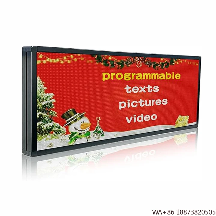 LED Display P6 P10 Outdoor Waterproof Sign Programmable Scrolling Numbers Customizable Banner Display