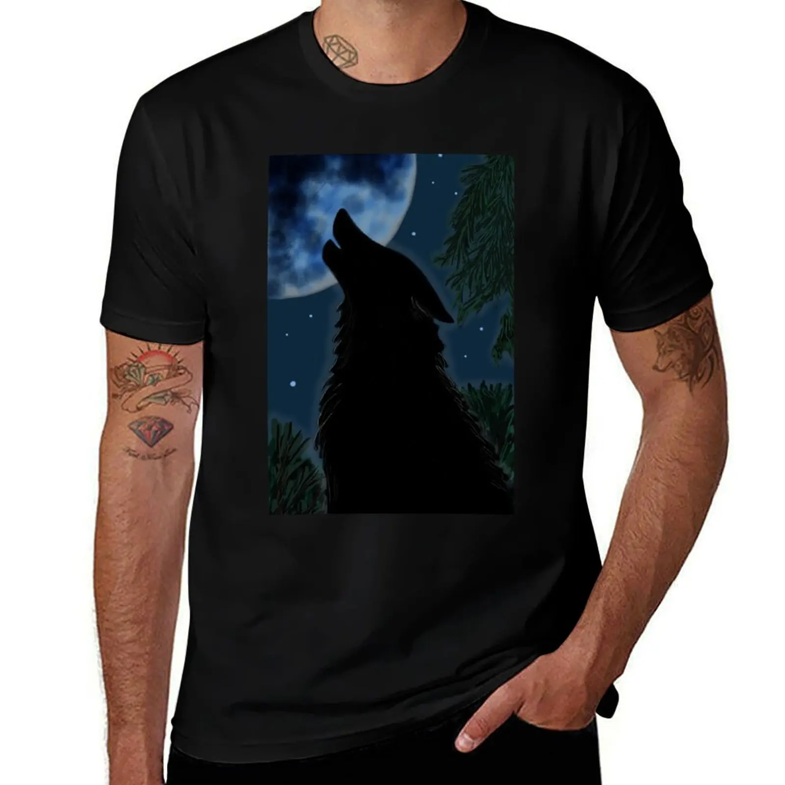 Full Moon Song T-Shirt Moisture Wicking Quick Dry Tee