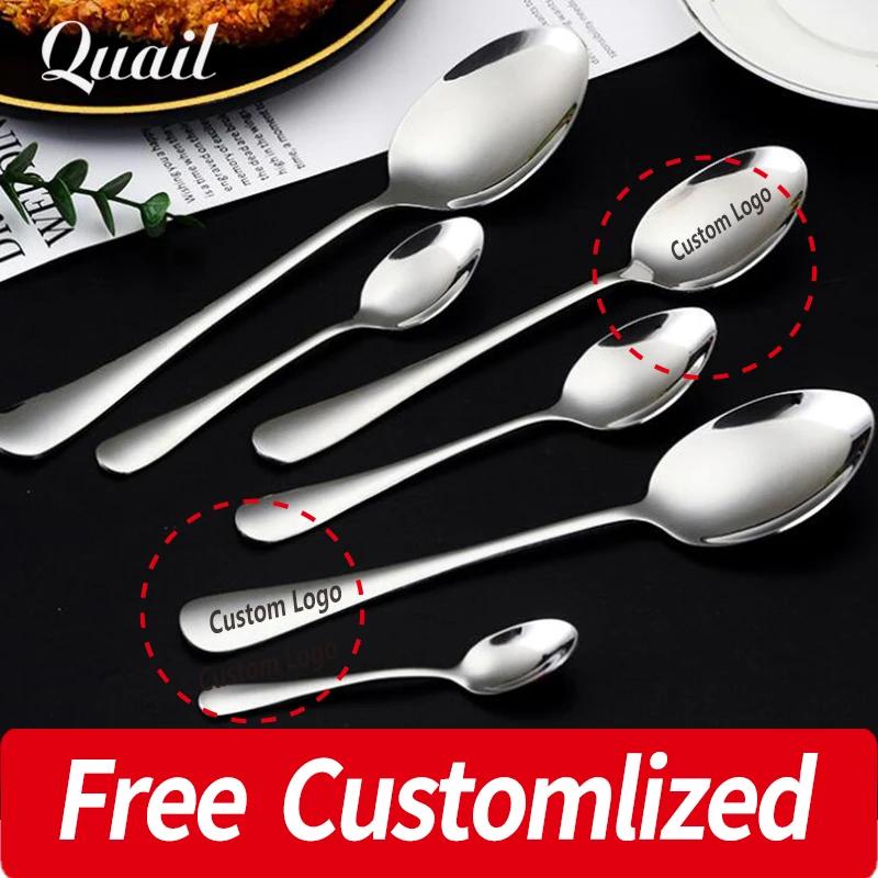 10pcs custom spoons, customized long handled ice spoons, custom dessert coffee spoons, Personalized custom dessert spoons