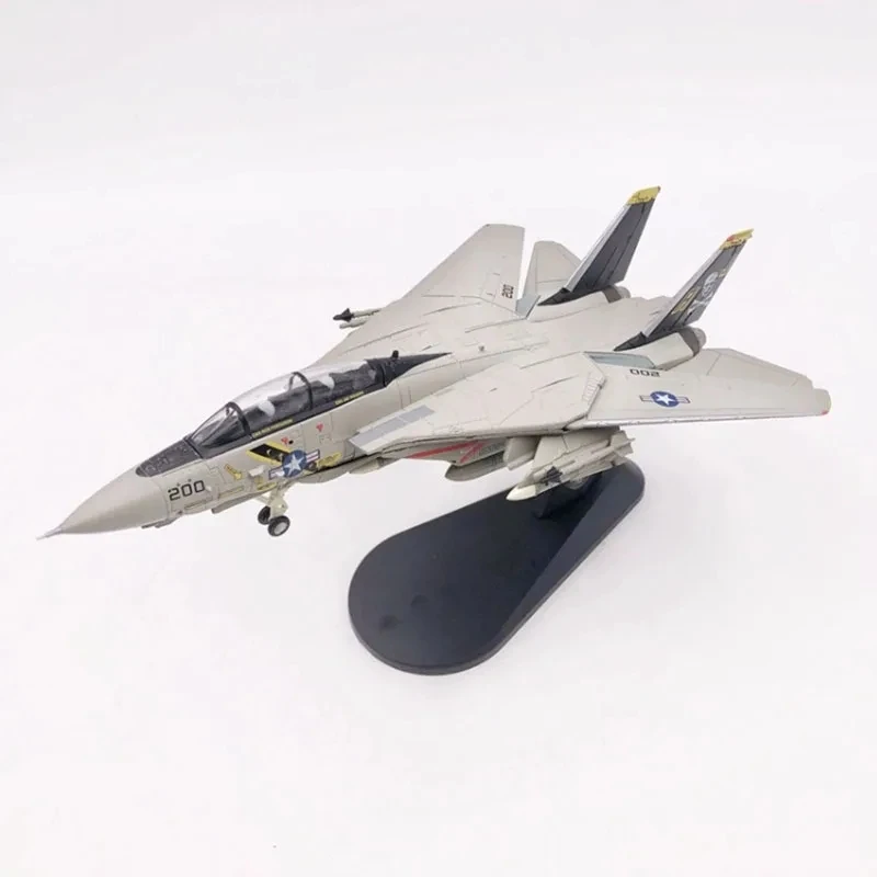 Diecast Metal 1/100 US f-14 f14 F-14B Tomcat Fighter Aircraft Metal Military Toy Plane Model Child Collection Gift Toy