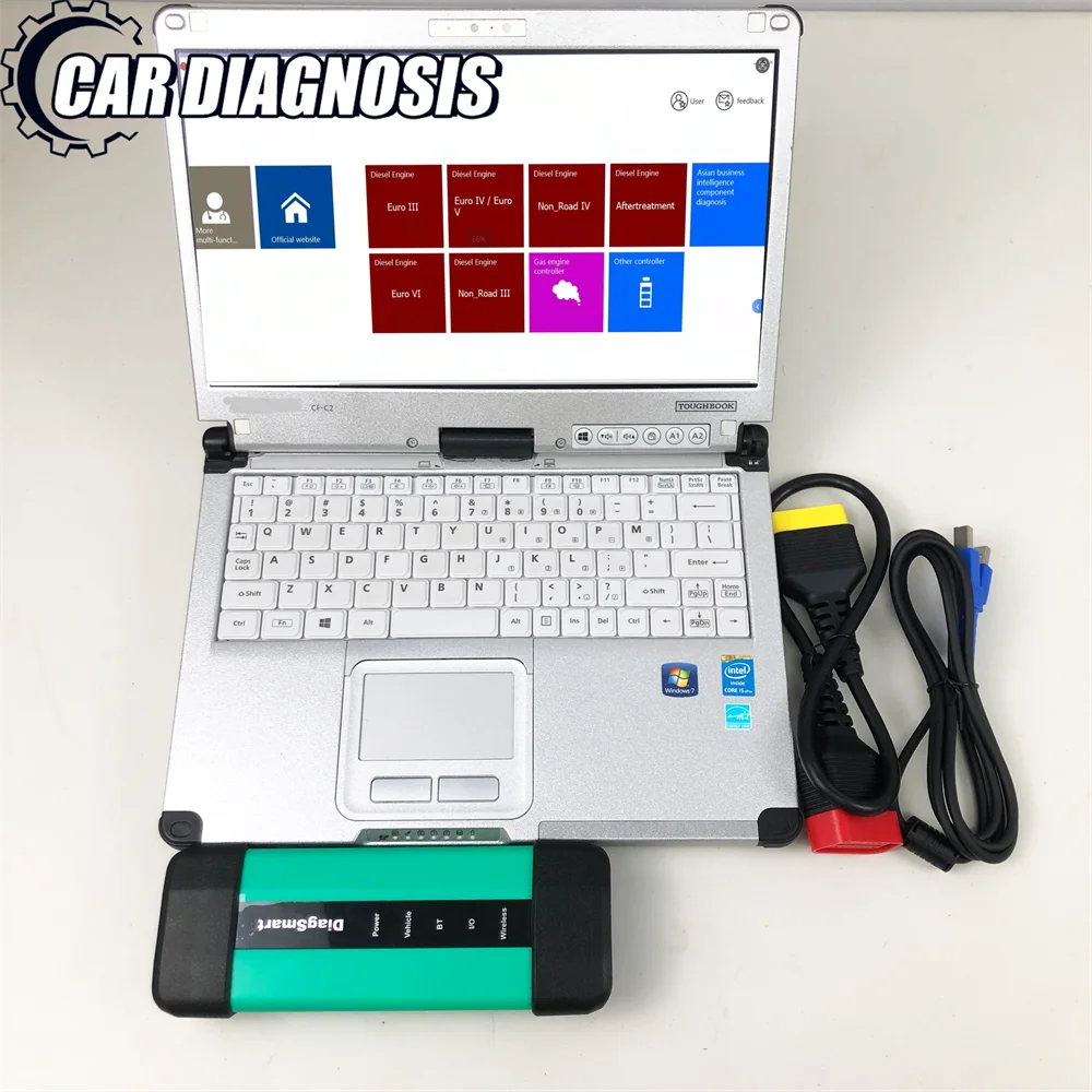 for Sinotruk Corporation vehicle for howo weichai wechai disesel D10 MC05 EOL OBD fault code read diagsmart scanner+c2 laptop