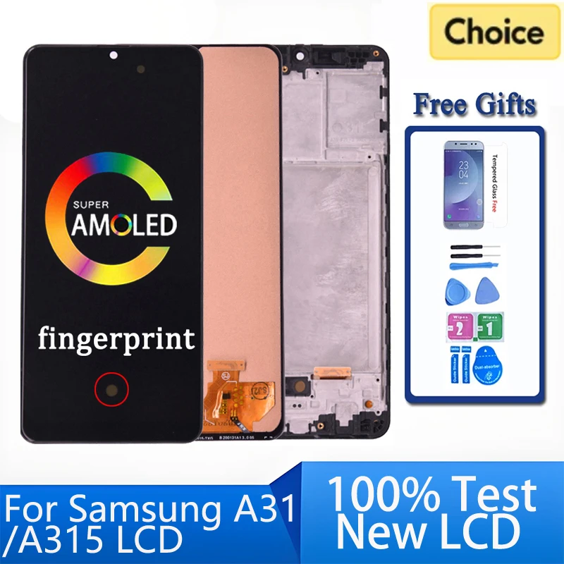 

Super AMOLED For SAMSUNG A31 A315 LCD Display With Touch Screen Digitizer Assembly For Samsung SM-A315F A315F/DS A315G