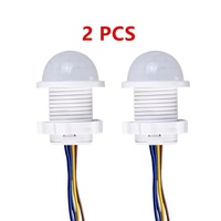 2pcs PIR Sensor Detector Smart Switch Mini Closet 110V 220V PIR Infrared Motion Sensor Detection Automatic Sensor Light Switch