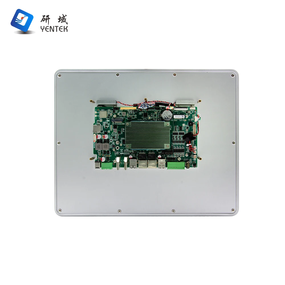15 Inch LCD Rockchip RK3568B2 LPDDR4 4G EMMC 32G 4 RS232/485 COM 2 LAN POE Android VESA Embedded Fanless Industrial Panel Pc