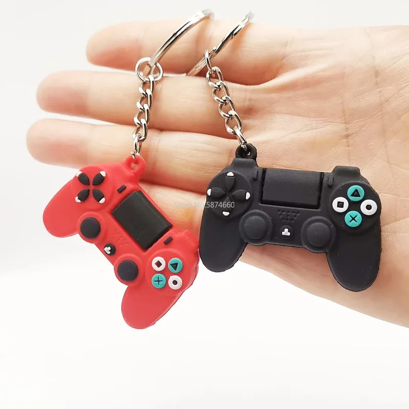 Hot Sale Simple Video Game Handle Keychain Couple Joystick Machine Keyring for Boyfriend Gift Key Holder Trinket Wholesale Price