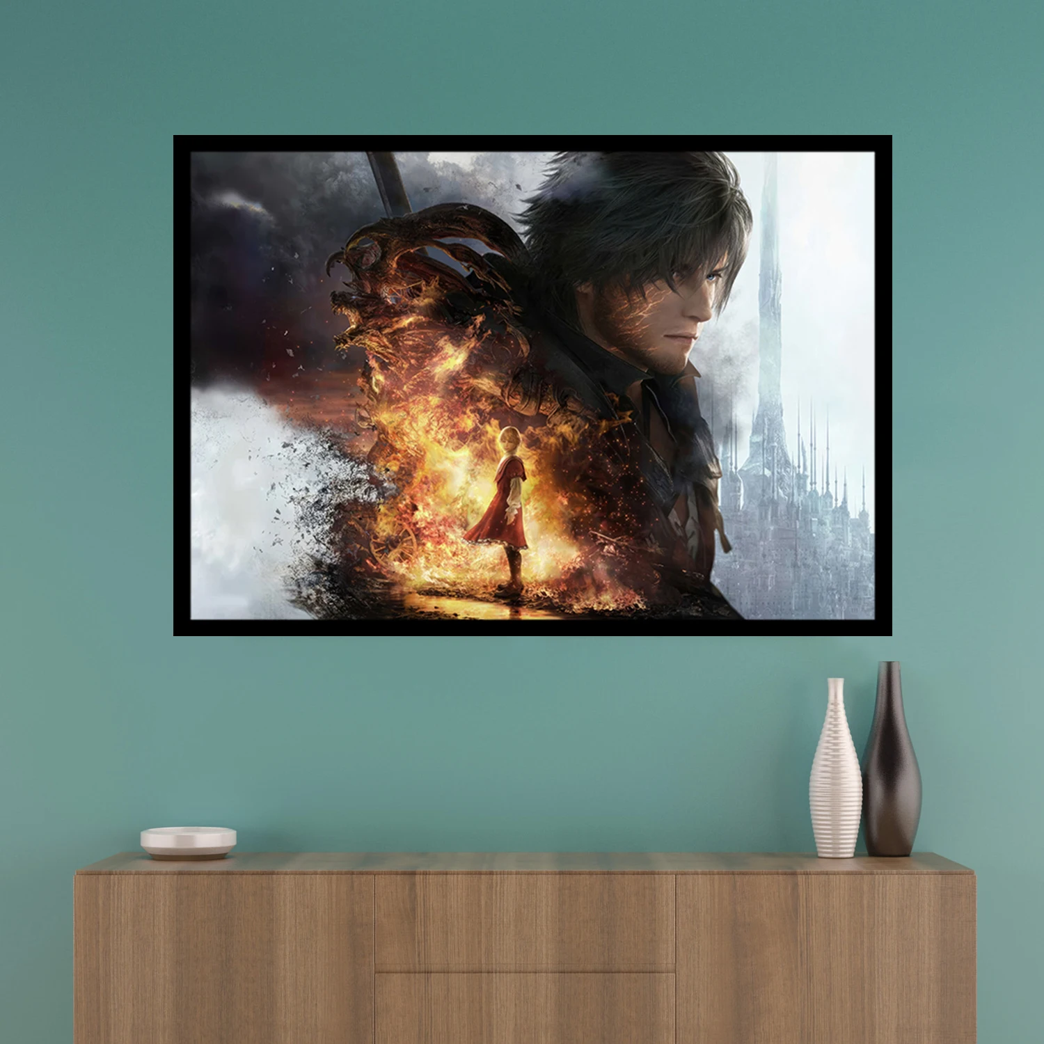 《FF16》Video Game Canvas Poster Final Fantasy XVI HD wall art decorative painting Home Decor Painting Alternative Artwork Gift