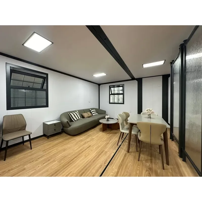 20ft Modular Foldable Expandable Container House Office Building Tiny House on Wheels Foundation Backyard Office Pod Ready