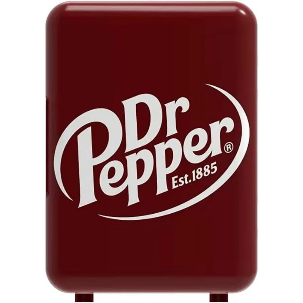 MIS135DRP DR. Pepper Mini Portable Compact Personal Fridge Cooler, 4 Liter Capacity, 6 Cans, Makeup, Skincare, Freon-Free & Eco