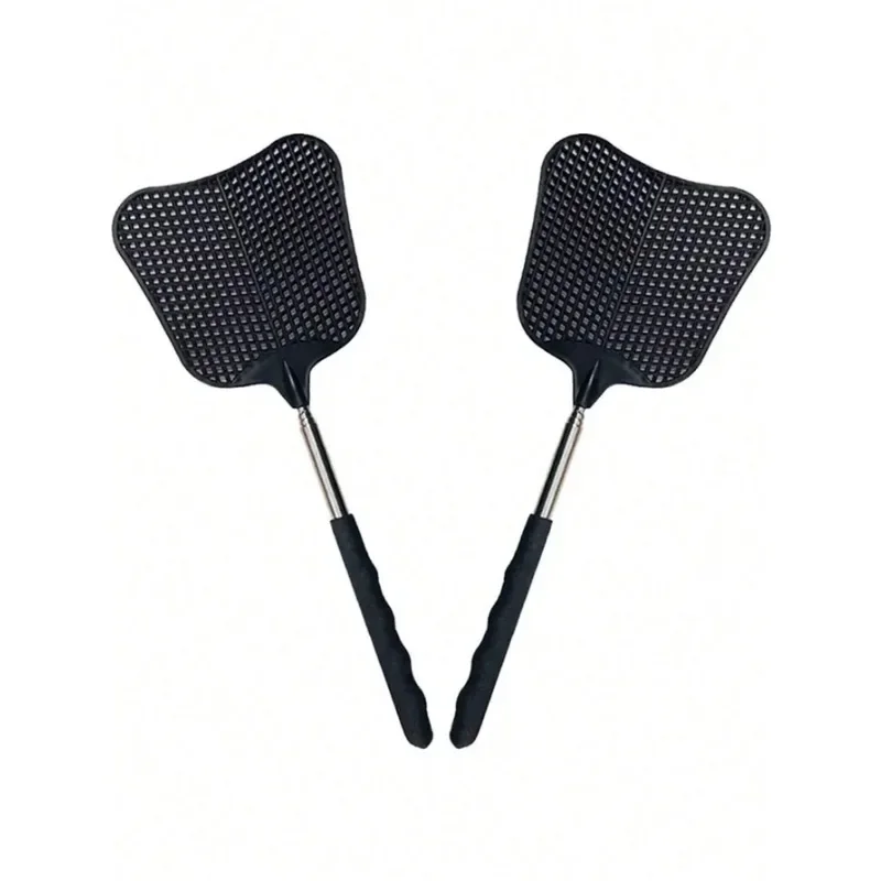 1pc,Heavy Duty Telescopic Fly Swatter Set - Durable Plastic, Stainless Steel Handle, Perfect for Indoor/Outdoor/Classroom Use