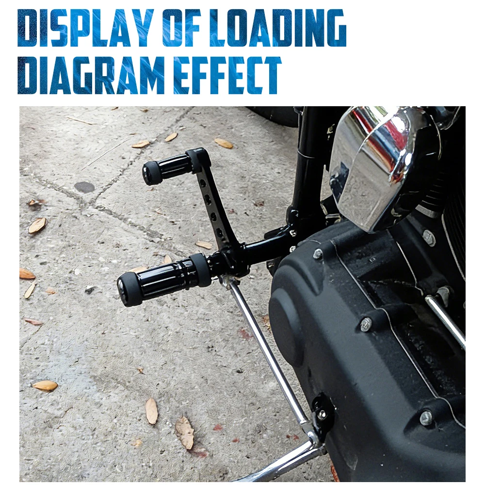 Motorcycle Forward Controls Set Foot Pegs Levers Aluminum For Harley Dyna Street Bob 06-17 Fat Bob Super Glide 00-15 Low Rider