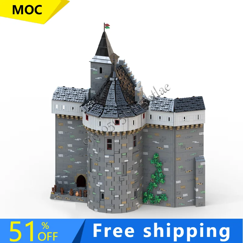 

7490 PCS Medieval Exquisite The Artillery Tower Building Blocks Retro Architecture Model Display Decoration Toy For Kid Gifts
