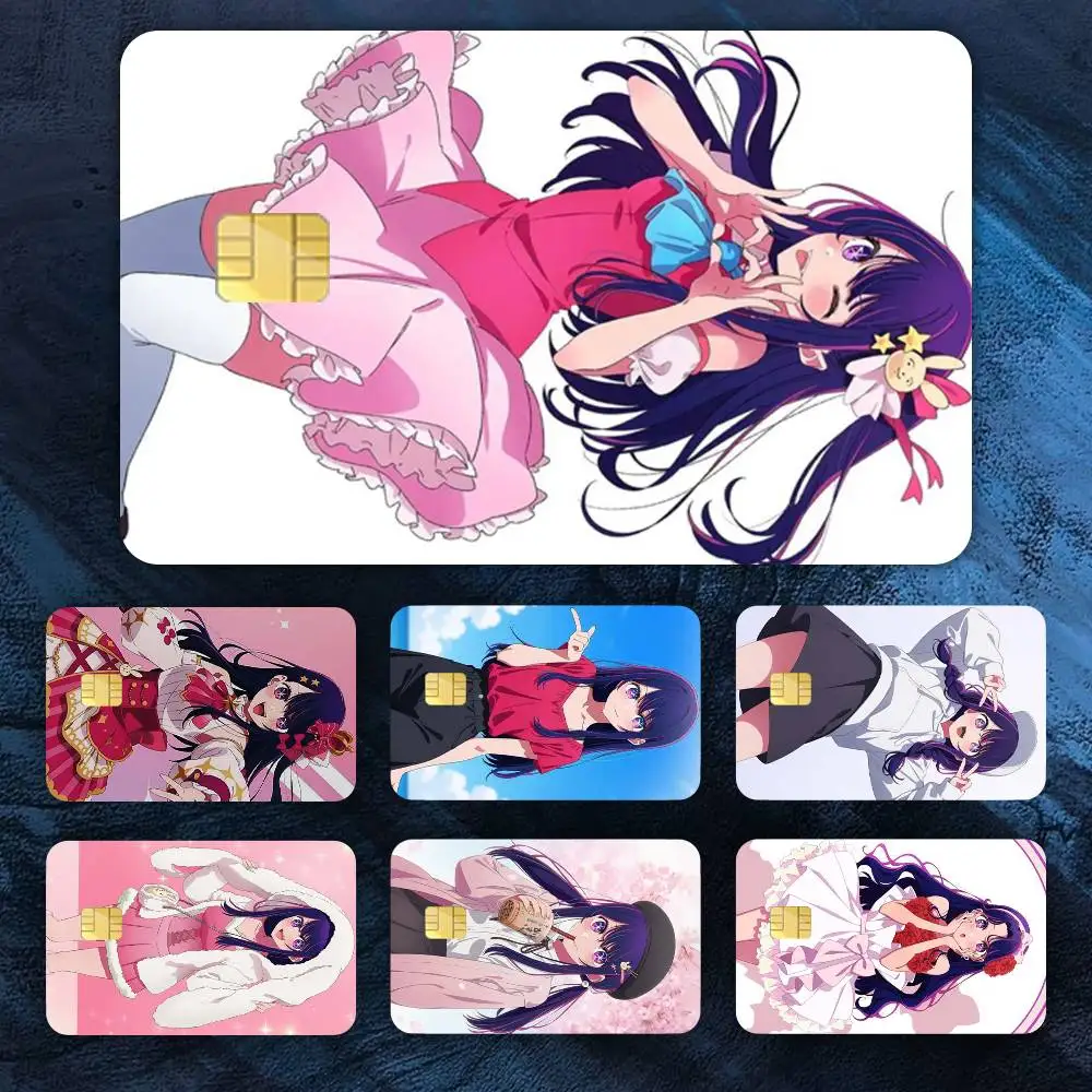 

Anime O-Oshi no K-Ko Idol Hoshino Ai Credit Card HD Stickers Easy to replace, change card style anytime as you like