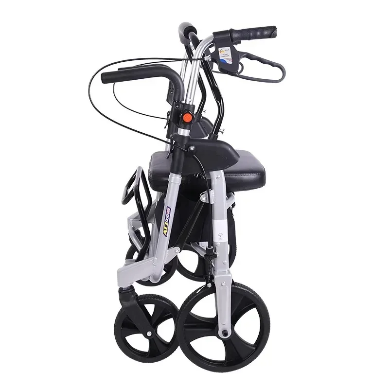 Chariot à Main Pliable observateur, Aide à la Marche à Quatre Roues