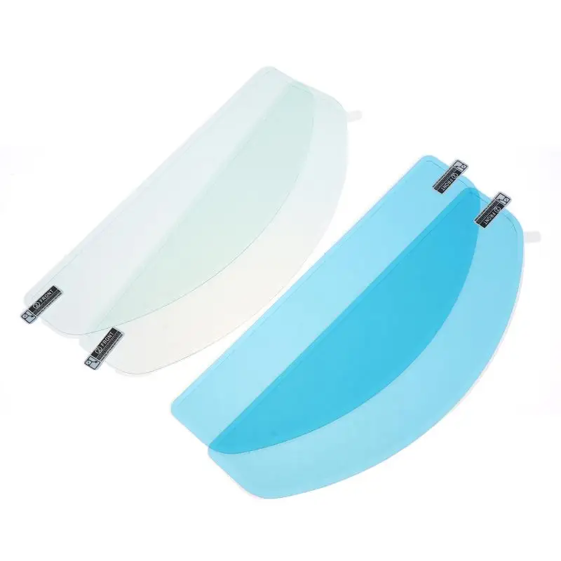 2Pcs Motorcycle Helmet Anti-Fog Patch Rainproof Long Lasting Clear Film for Motorbike Visor Daily Use
