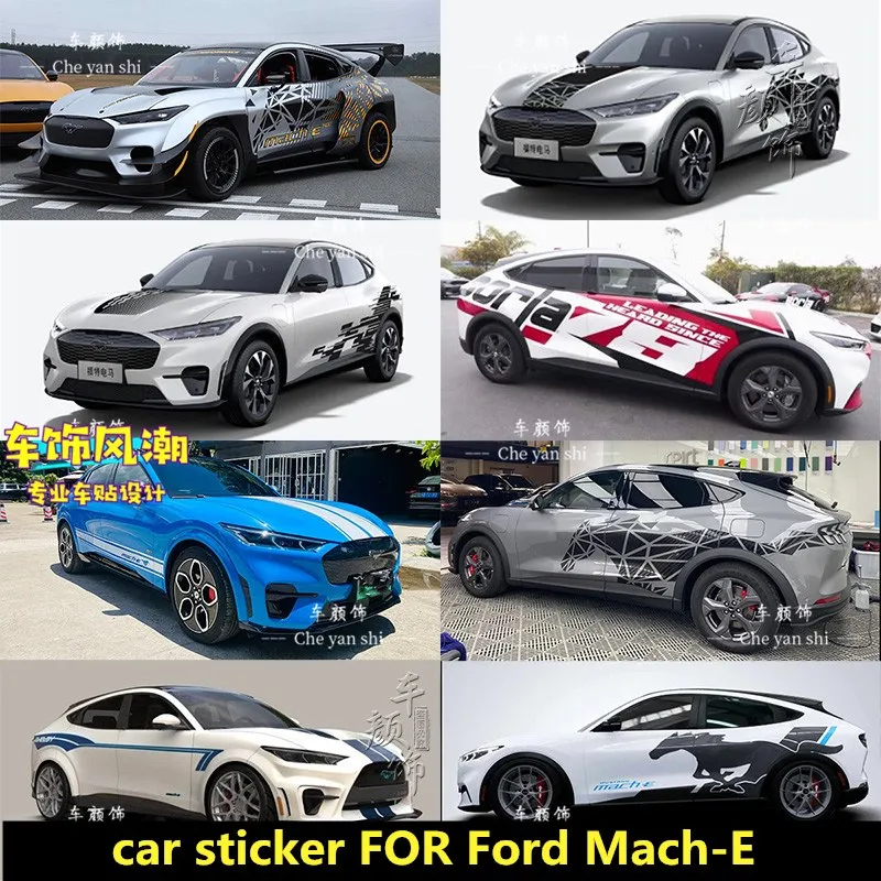 New car sticker FOR Ford Mach-E body decoration customized decal film accessories