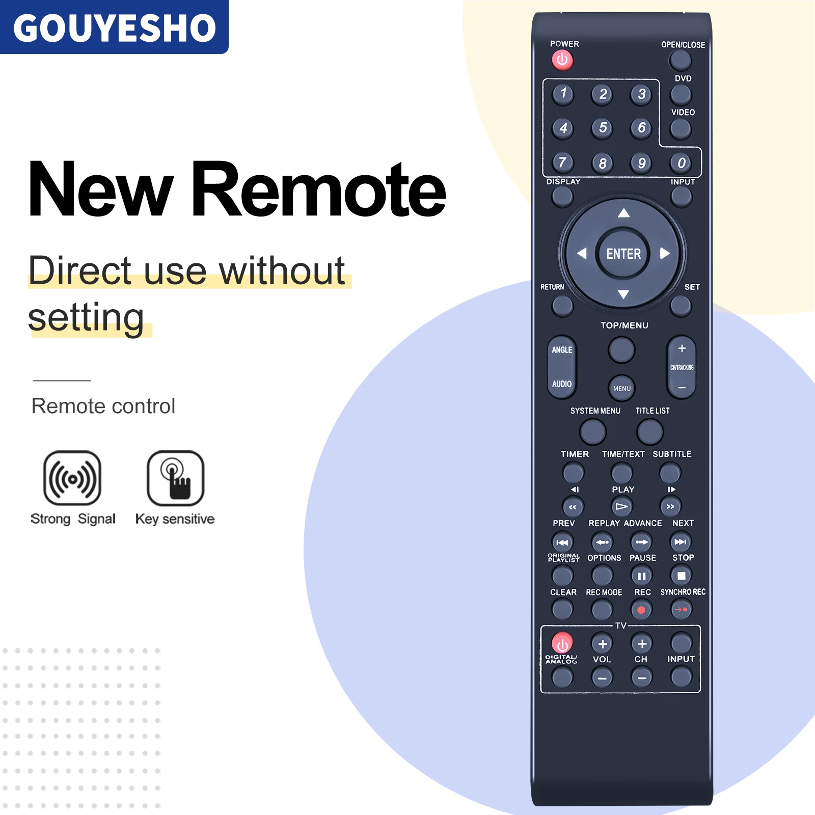 جديد RMT-D240A DVD VCR مشط التحكم عن بعد مناسب لسوني RDR-VX525 RDR-VX5