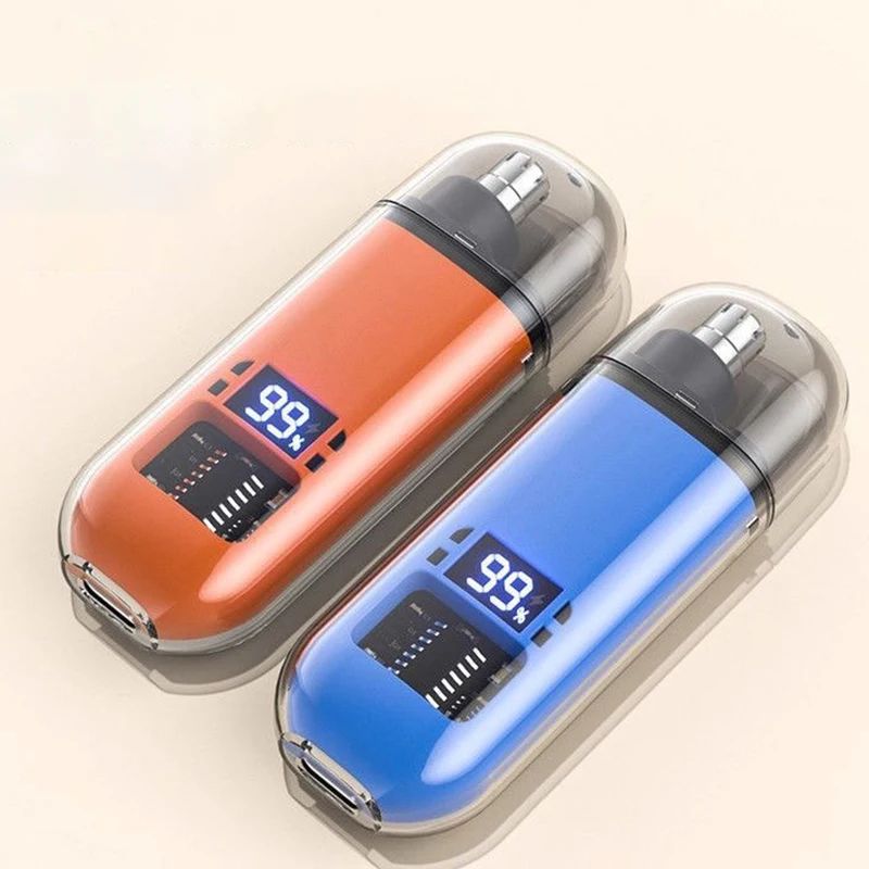 New Electric Nose Hair Trimmer Mini Type-C Rechargeable Waterproof Ear Eyebrow Beard Powerful Clippers Portable Trimmer for Men
