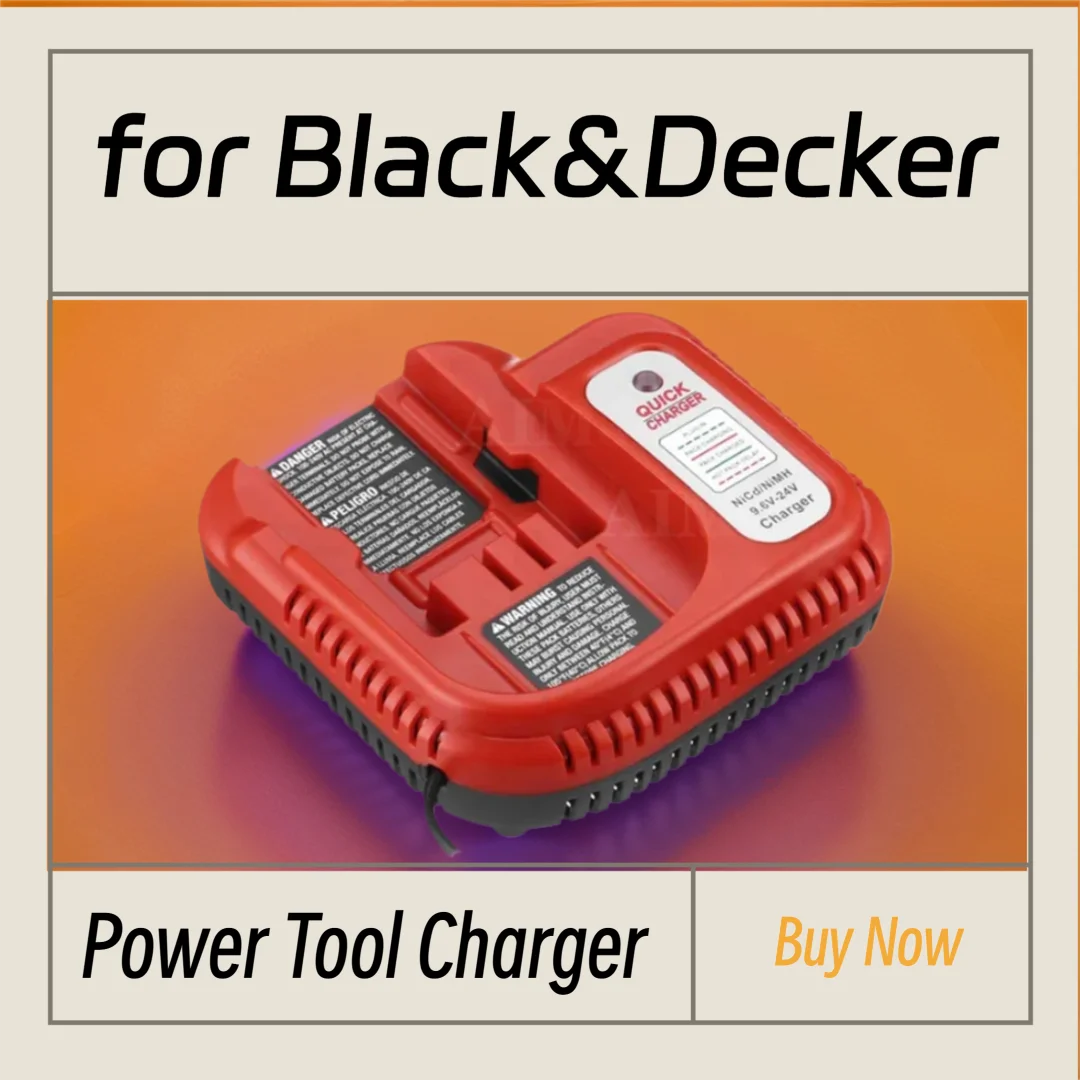 

Power Tool Charger 9.6V-24V Suitable for Black&Decker NICD/NIMH Nickel Battery BDFC240 Charger Replacement Battery Charger EU