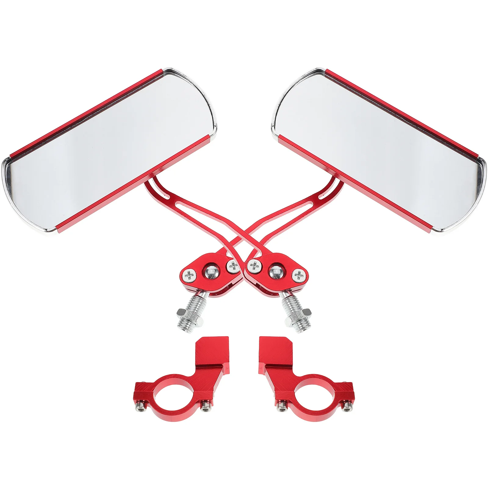 

Aluminum Alloy Electric Bike Rearview Mirror Adjustable Handlebar Mount Safety Reflective Motorcycle Scooter Atv Mirrors