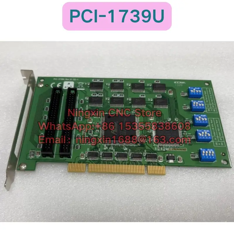 

Second-hand PCI-1739U REV.A1 acquisition card, 48 TTL digital input/output channels,Functional test OK Fast delivery