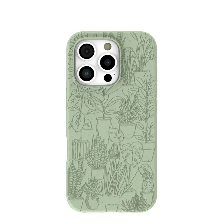 Clmj Роскошный чехол для телефона Sage Green Green Oasis для iPhone 16, 15, 14, 13, 12, 11 X XS XR XSMAX 8 Pro Max Plus, двухслойная задняя крышка