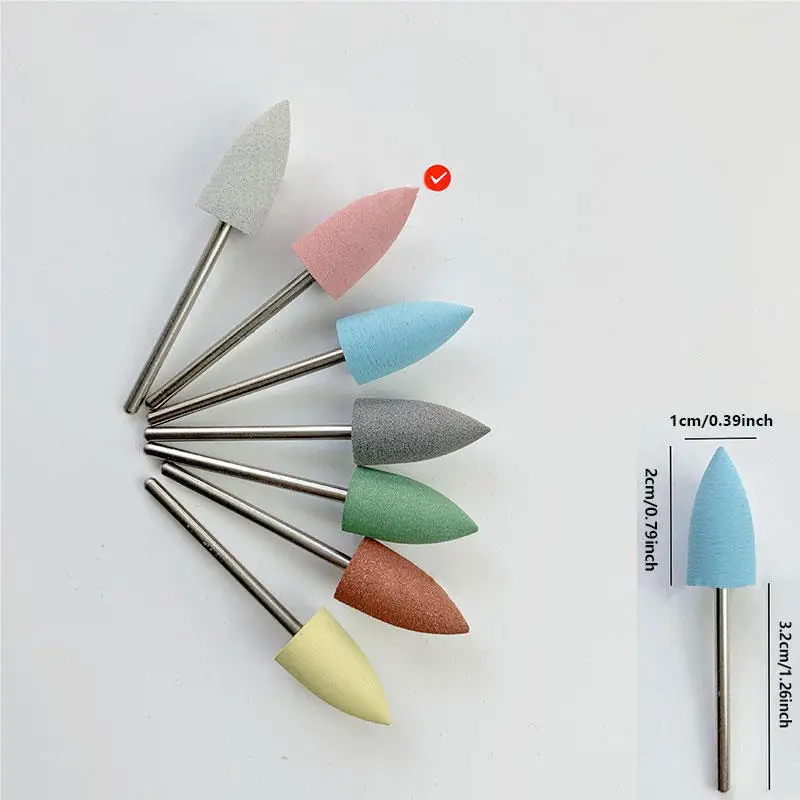 Ceramic Nail Drill Bit Cone Milling Cutters for Manicure Rotate Burr Electric Pedicure Files Gel Polish Remover Tool Accessories