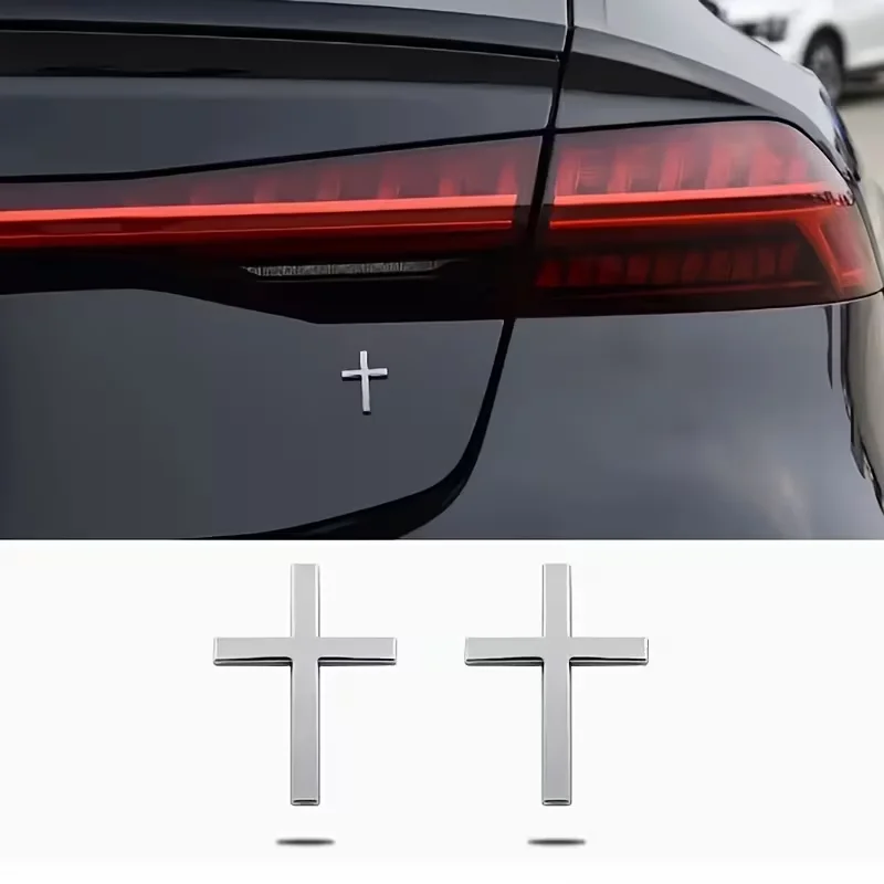 1pc Chrome-Plated Decal Sticker, Zinc Alloy - Fit for Cars, Motorcycles, SUVs, Fridges, Laptops - Sleek and Durable